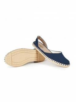 Will's Women's Recycled Vegan Espadrille Slingbacks | Dark Blue Shoes