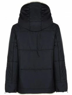 Will's Clothing Men's Recycled Vegan Shearling Puffer Jacket | Black