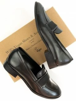 Will's Women's Vegan Leather Ribbon Loafers | Black
