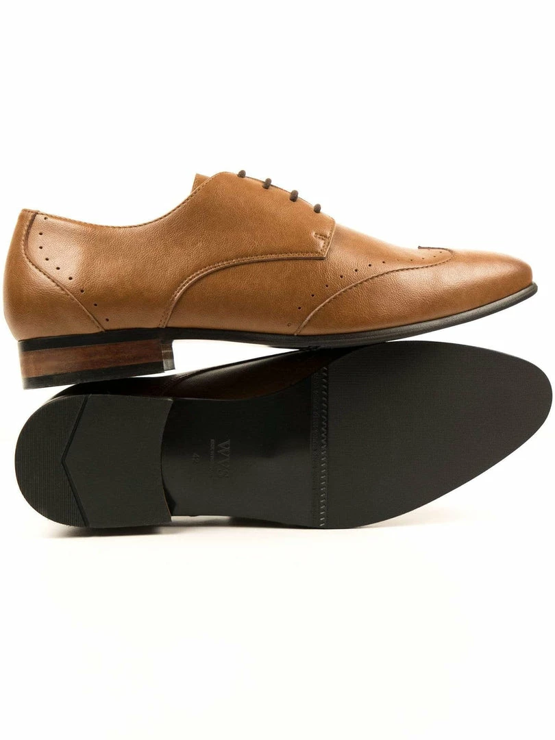 Will's Men's Vegan Leather Slim Sole Brogues | Multiple Colours 8 Will's Men's Vegan Leather Slim Sole Brogues | Multiple Colours