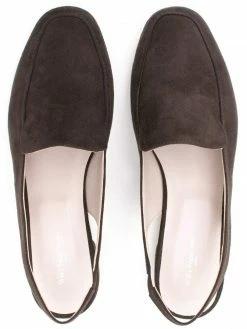 Will's Women's Vegan Suede Slingback Loafers | Dark Brown
