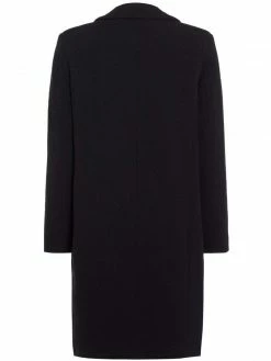 Will's Clothing Women's Structured Vegan Wool Coat | Black