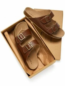 Will's Shoes Women's Two Strap Vegan Leather Footbed Sandals | Multiple Colours 22 Will's Shoes Women's Two Strap Vegan Leather Footbed Sandals | Multiple Colours