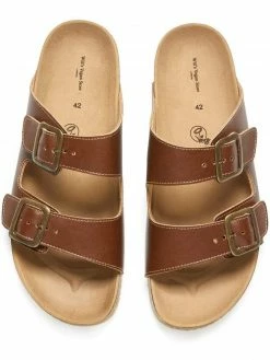 Will's Shoes Women's Two Strap Vegan Leather Footbed Sandals | Multiple Colours 19 Will's Shoes Women's Two Strap Vegan Leather Footbed Sandals | Multiple Colours