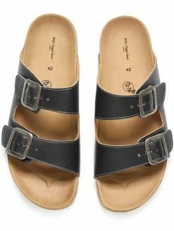 Will's Shoes Women's Two Strap Vegan Leather Footbed Sandals | Multiple Colours 27 Will's Shoes Women's Two Strap Vegan Leather Footbed Sandals | Multiple Colours