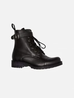 Will's Women's Vegan Leather Buckled Work Boots | Black