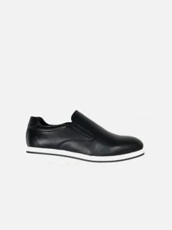 Will's Women's Vegan Leather Platform Slip Ons | Black