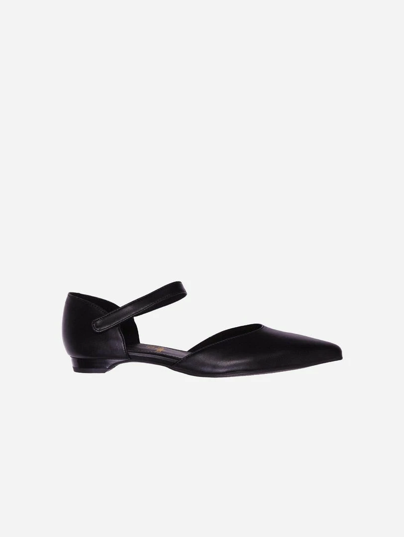Will's Women's Vegan Leather Point Toe Flats | Black 3 Will's Women's Vegan Leather Point Toe Flats | Black