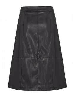 Will's Clothing Women's Vegan Leather Skirt | Black