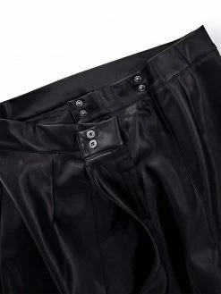 Will's Clothing Women's Vegan Leather Skirt | Black
