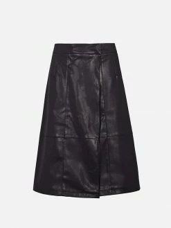Will's Clothing Women's Vegan Leather Skirt | Black