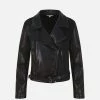 Will's Women's Vegan Leather Moto Jacket | Black Clothing