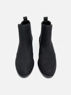 Will's Shoes Women's Vegan Suede Brogue Boots | Multiple Colours