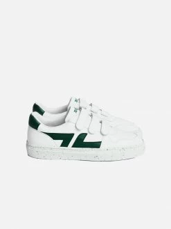 Zeta Shoes Alpha Vegan Leather Velcro Trainers | Green