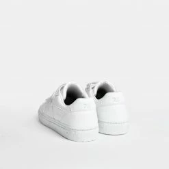 Zeta Shoes Alpha Vegan Leather Velcro Trainers | White